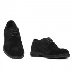 Casual/klassische Herrenschuhe 918 schwarz Velours