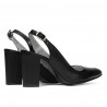 Damensandalen 1281 schwarz