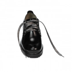 Damen Freizeitschuhe 6025 Lack Schwarz