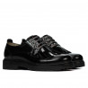 Damen Freizeitschuhe 6025 Lack Schwarz