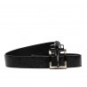 Damen Gürtel 18m schwarz+schwarzer Python