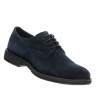 Casual/ elegante Herrenschuhe 918 Indigo Veloursleder