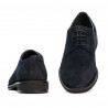 Casual/ elegante Herrenschuhe 918 Indigo Veloursleder