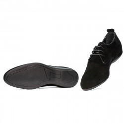 Herren Freizeitschuhe 816 Schwarz Velours