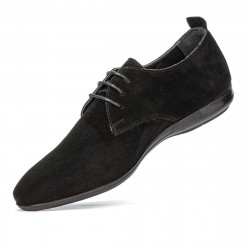 Herren Freizeitschuhe 816 Schwarz Velours