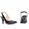 Damen Sandalen 1236 in Lack Indigo