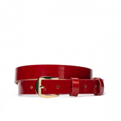 Damen Gürtel 01m Lackrot