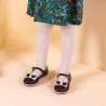 Kleine Kinderschuhe 51c Lack bordeaux+weiß