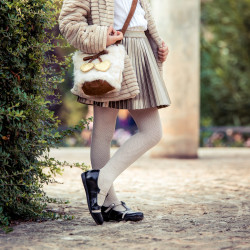 Kleinkinderschuhe 62c Lack Schwarz+Beige lifestyle