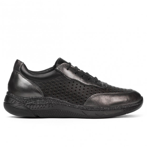 Damen-Sportschuhe 6024 Silber+Schwarz Damen-Sportschuhe 6024 Silber+Schwarz