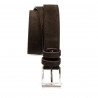 Herrengürtel 05bc braun Veloursleder