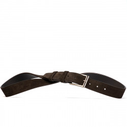 Herrengürtel 05bc braun Veloursleder