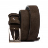Herrengürtel 05bc Kaffee Veloursleder