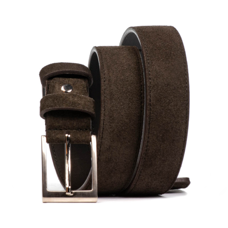 Herrengürtel 05bc Kaffee Veloursleder