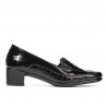 Damen Freizeitschuhe 614 Croco Lack Schwarz