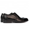 Elegante Herrenschuhe 765 Schwarz lack kombiniert