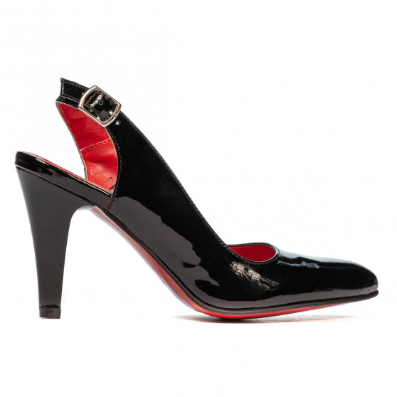Damensandalen 1236 Lack Schwarz Damensandalen 1236 Lack Schwarz