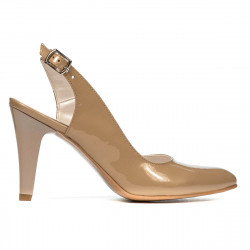 Damen Sandalen 1236 Lack Beige