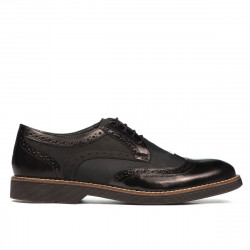 Herrenschuhe casual 826 schwarz kombiniert