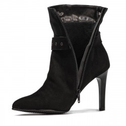 Damenstiefel 1182 schwarz Antilope