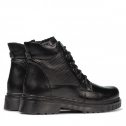 Jugendstiefel 4007 schwarz kombiniert