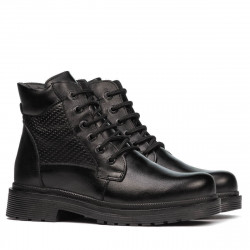 Jugendstiefel 4007 schwarz kombiniert