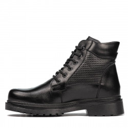 Jugendstiefel 4007 schwarz kombiniert
