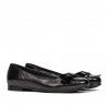 Damen-Ballerinas 6033 Schwarz kombiniert