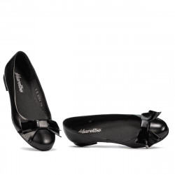 Damen-Ballerinas 6033 Schwarz kombiniert