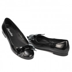 Damen-Ballerinas 6033 Schwarz kombiniert