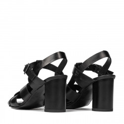 Damensandalen 1284 schwarz