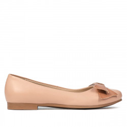 Damen Ballerinas 6033 Nude Kombiniert