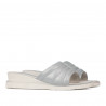 Damen Sandalen 5074 blau perlmuttfarben