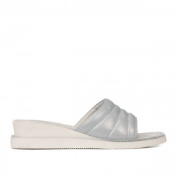 Damen Sandalen 5074 blau perlmuttfarben