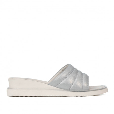 Damen Sandalen 5074 blau perlmuttfarben