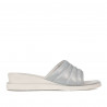 Damen Sandalen 5074 blau perlmuttfarben