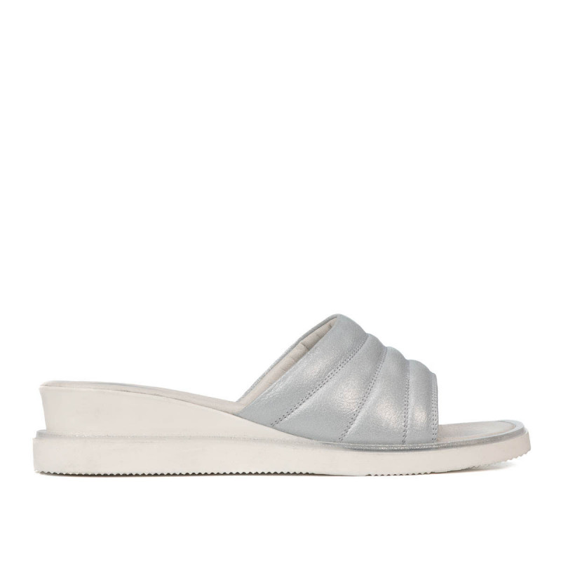 Damen Sandalen 5074 blau perlmuttfarben