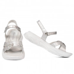 Kindersandalen 538 perlweiß (silbern)