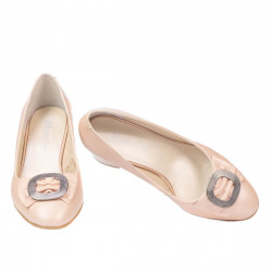 Elegante Damenschuhe 1274 Perlmutt Puder