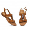 Damen Sandalen 5073 Kamel Velours