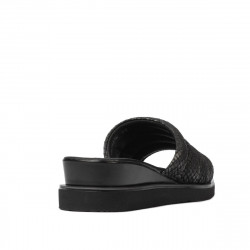 Damensandalen 5074 Schwarzer Python