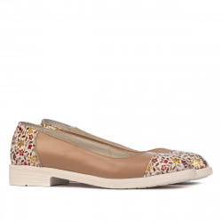 Damen Ballerinas 6036 nude kombiniert