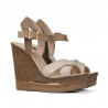 Damen Sandalen 5078 beige+gold