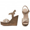 Damen Sandalen 5078 beige+gold