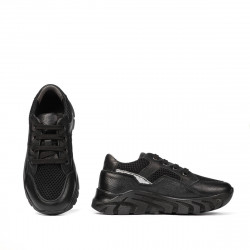 Kinderschuhe 2007 schwarz kombiniert