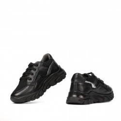 Kinderschuhe 2007 schwarz kombiniert