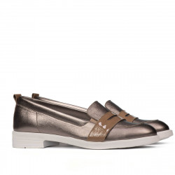 Damen Casual/Schick Schuhe 6037 kombiniert in Kupferfarbe
