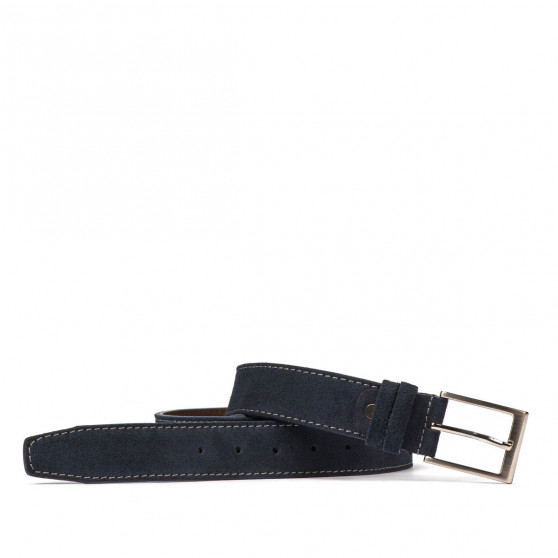 Herren Gürtel 05bc blau Veloursleder Herren Gürtel 05bc blau Veloursleder