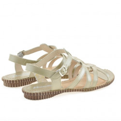 Damensandalen 595 Sand 1