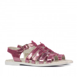 Damen Sandalen 5077-1 lila Perlmutt